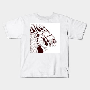 mechagodzilla gojira ecopop art Kids T-Shirt